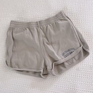 Tan Sweat Shorts - One Size